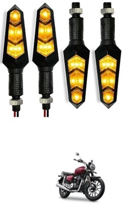 PECULIAR ZONE Front, Rear LED Indicator Light for Universal For Car Universal For Bike(Yellow)