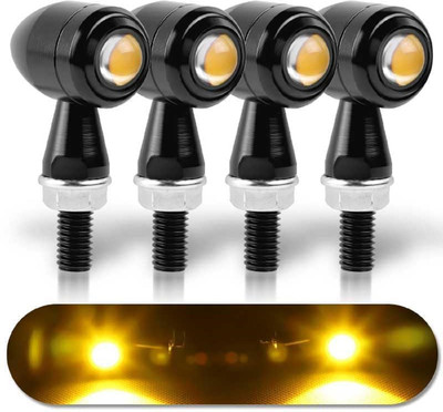 Bhumi Side LED Indicator Light for Universal For Bike(Yellow)