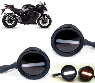 AUTO PEARL Front LED Indicator Light for Honda GT250R(White, Yellow)