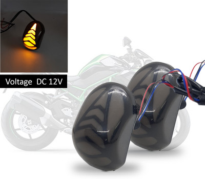 AutoPowerz Front, Rear LED Indicator Light for Universal For Bike Universal For Bike(Yellow, White)