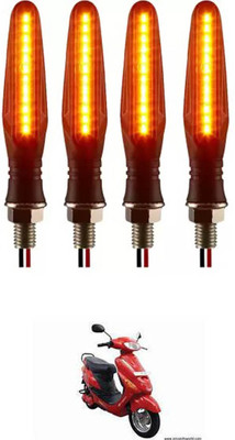 E-Shoppe Front, Rear, Side LED Indicator Light for Hero Universal For Bike(Yellow)