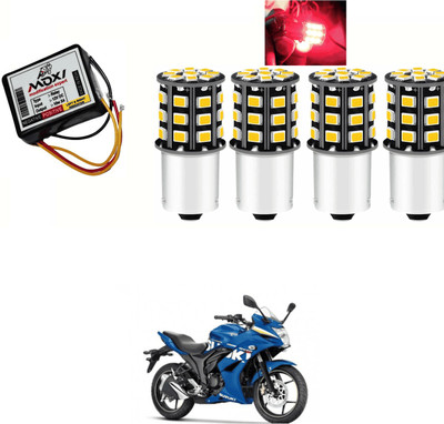 PRTEK Front, Side LED Indicator Light for Suzuki Gixxer SF(Red)
