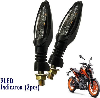 Generox Front, Rear LED Indicator Light for KTM Duke 200(Yellow)
