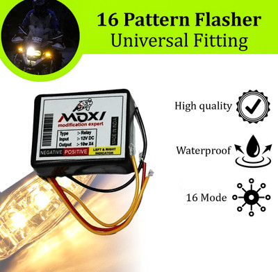 Pious Front, Rear LED Indicator Light for Universal For Bike Universal For Bike