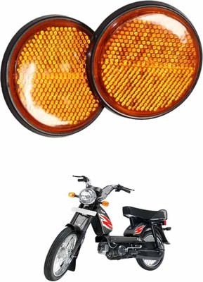 E-Shoppe Front, Rear, Side LED Indicator Light for TVS Universal For Bike(Yellow)