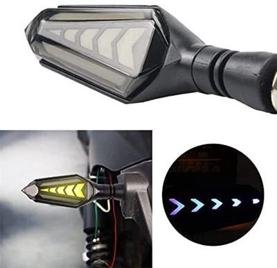ZULUSTYL Front, Side LED Indicator Light for Universal For Bike Universal For Bike(Yellow, Blue)