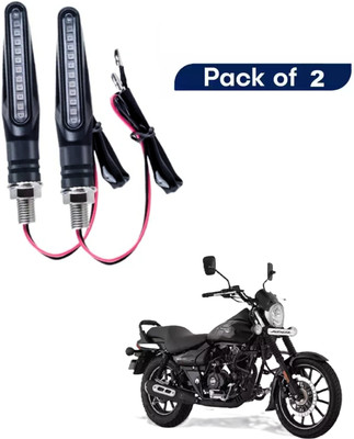 JMA TRADING Front, Rear LED Indicator Light for Bajaj Universal For Bike(Yellow)