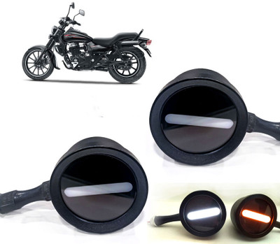 AUTO PEARL Front LED Indicator Light for Bajaj Avenger(White, Yellow)