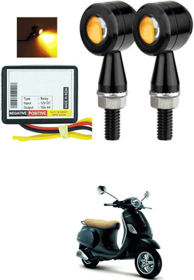LOVMOTO Front, Rear LED Indicator Light for Piaggio Vespa LX(Yellow)