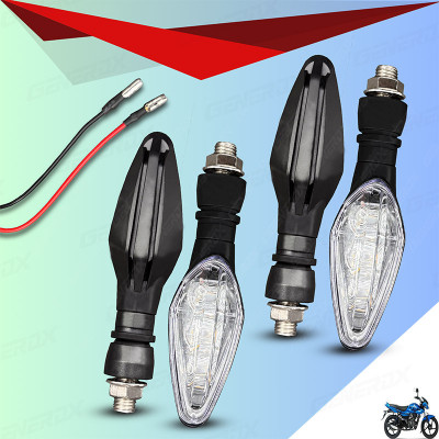 Shopland Front, Rear LED Indicator Light for Bajaj XCD 125cc(Yellow)