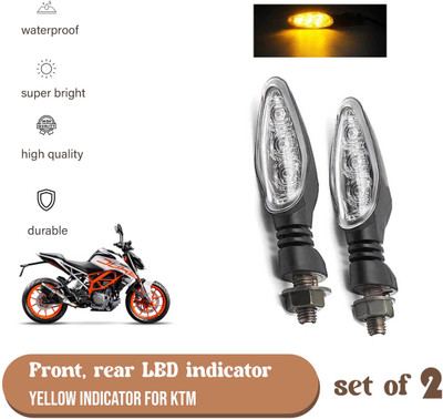 Allowing Front, Rear LED Indicator Light for KTM Duke 190, Duke 200(Yellow)