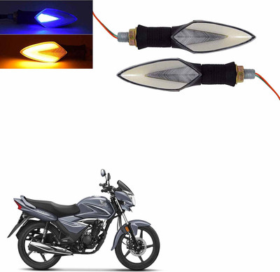Vagary Front, Rear LED Indicator Light for Honda CB Shine(Blue, Yellow)