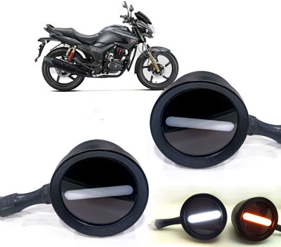 AUTO PEARL Front LED Indicator Light for Hero Hunk(White, Yellow)