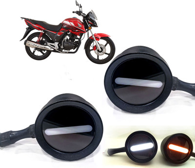 AUTO PEARL Front LED Indicator Light for Honda CBF(White, Yellow)