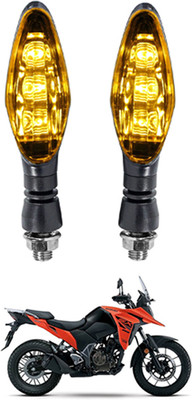 AYW Front, Rear LED Indicator Light for Suzuki Universal For Bike(Yellow)