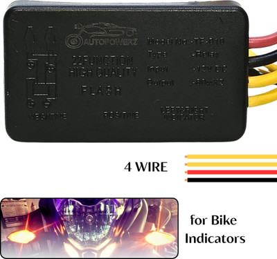 AutoPowerz Front, Side, Rear Flasher Indicator Light for Universal For Bike Universal For Bike