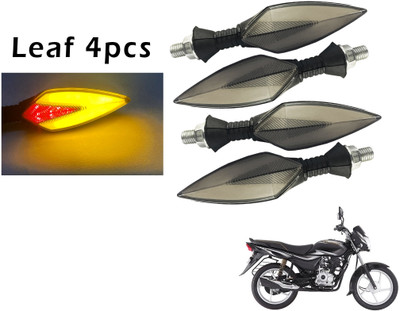 Generox Front, Rear LED Indicator Light for Bajaj Platina 100ES(Red, Yellow)