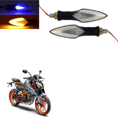 Vagary Front, Rear LED Indicator Light for KTM Duke 390(Blue, Yellow)