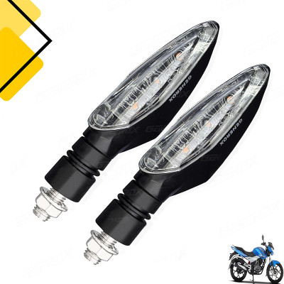 Generox Front, Rear LED Indicator Light for Bajaj Discover 100 M(Amber)