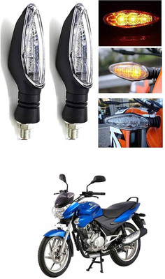 LOVMOTO Front, Rear LED Indicator Light for Bajaj Discover 125 DTS-i(Yellow)