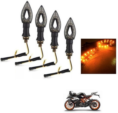 PECULIAR ZONE Front, Rear LED Indicator Light for Bajaj, Hero, Honda, TVS, Suzuki, Universal For Bike Universal For Bike(Red)