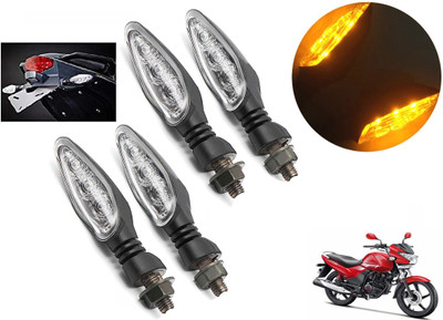Generox Front, Rear, Side LED Indicator Light for Hero Achiever(Yellow)