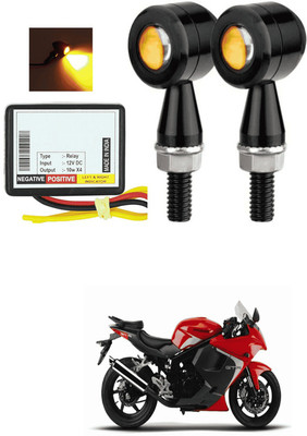 LOVMOTO Front, Rear LED Indicator Light for Suzuki GS(Yellow)