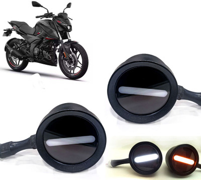 AUTO PEARL Front LED Indicator Light for Bajaj Pulsar(White, Yellow)