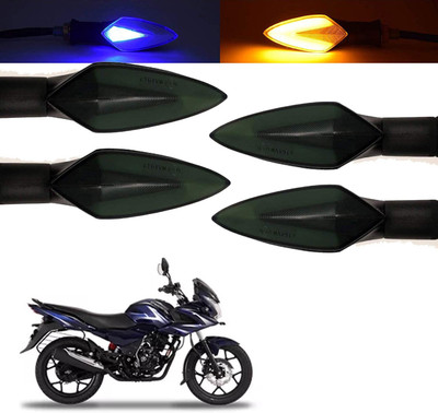 SHOWRIDE Front, Rear, Side LED Indicator Light for Bajaj Discover 150(Blue, Yellow)