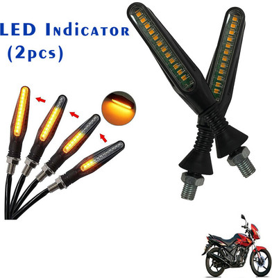 Shopland Front, Rear LED Indicator Light for TVS Flame DS125(Yellow)