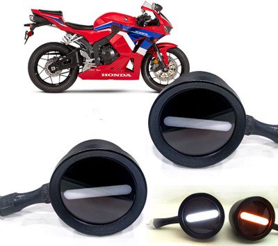 AUTO PEARL Front LED Indicator Light for Honda CBR 600(White, Yellow)
