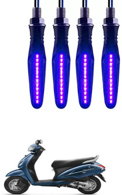 E-Shoppe Front, Rear, Side LED Indicator Light for Honda Activa(Blue)