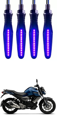E-Shoppe Front, Rear, Side LED Indicator Light for Yamaha Universal For Bike(Blue)