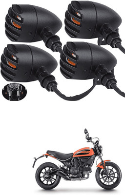 LOVMOTO Front, Rear LED Indicator Light for Mahindra Rodeo RZ(Yellow)