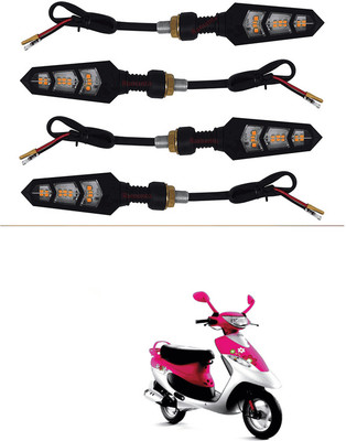 LOVMOTO Side LED Indicator Light for Mahindra Rodeo RZ(Amber)