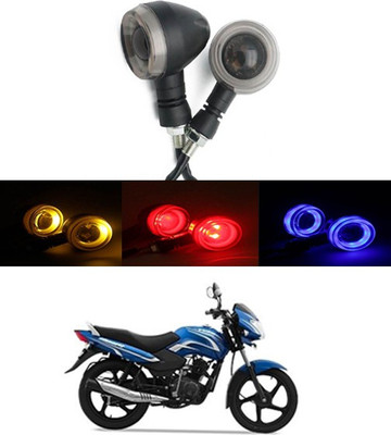 RKPSP Front, Rear LED Indicator Light for TVS Universal For Bike(Yellow, Red, Blue)