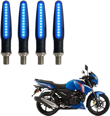 JMA TRADING Front, Rear LED Indicator Light for TVS Universal For Bike(Blue)