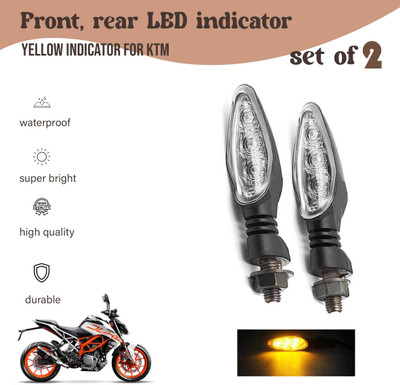 Allowing Front, Rear LED Indicator Light for KTM Duke 190, Duke 200(Yellow)