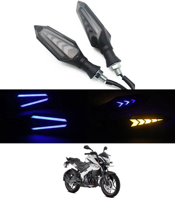 RKPSP Front LED Indicator Light for Bajaj Universal For Bike(Blue, Yellow)