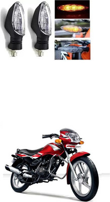 PRTEK Front, Rear LED Indicator Light for Universal For Bike Splendor NXG(Multicolor)