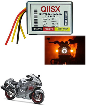 Qiisx Front, Rear Flasher Indicator Light for Suzuki Universal For Bike(Multicolor)