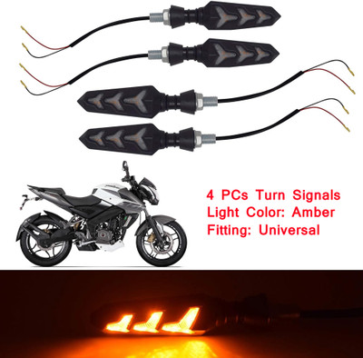 Ramanta Front, Rear, Side LED Indicator Light for Bajaj Pulsar 200NS, Pulsar 200 NS DTS-i(Amber, Yellow)