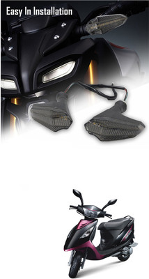 LOVMOTO Side LED Indicator Light for Mahindra Rodeo RZ(Amber)
