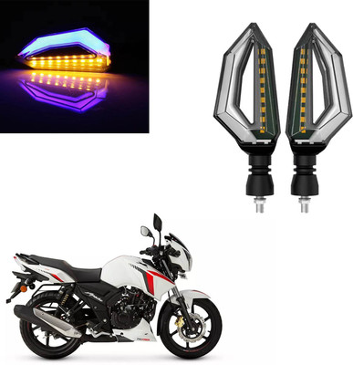 Vagary Front, Rear LED Indicator Light for TVS Apache RTR 160(Blue, Yellow)