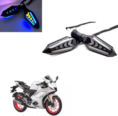 Vagary Front, Rear LED Indicator Light for Yamaha R15 V4(Blue, Yellow)