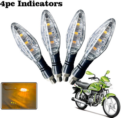 Generox Front, Rear LED Indicator Light for Hero HF-Dawn ECO(Amber)
