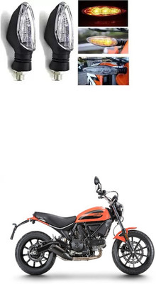 PRTEK Front, Rear LED Indicator Light for Universal For Bike Rodeo RZ(Multicolor)