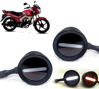 AUTO PEARL Front LED Indicator Light for KTM Centuro(White, Yellow)