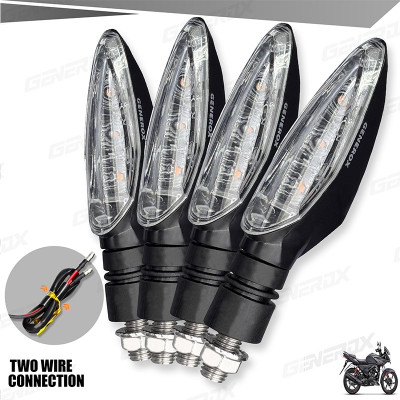 Generox Front, Rear, Side LED Indicator Light for Hero Ignitor(Yellow)