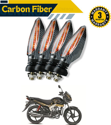 Generox Front, Rear LED Indicator Light for Mahindra Universal For Bike(Yellow)